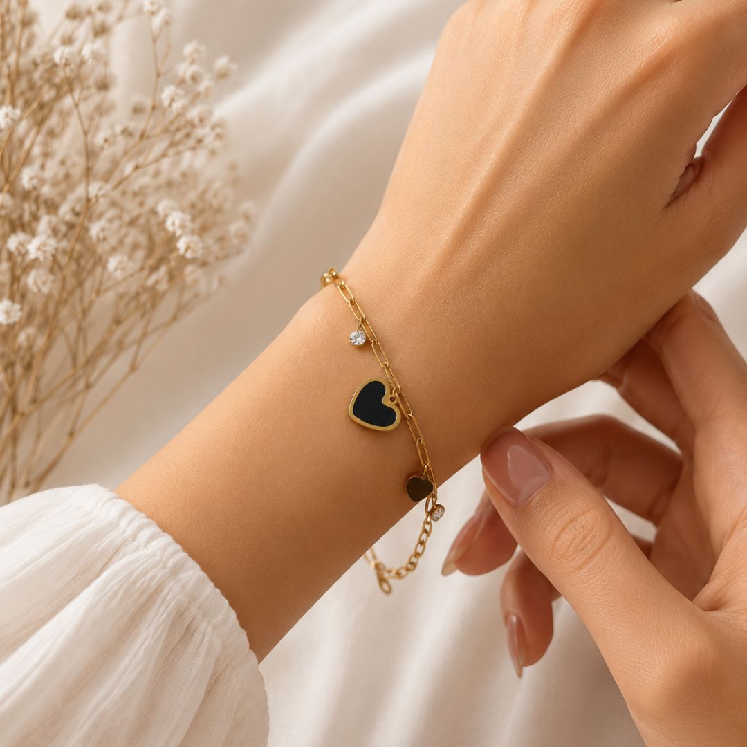 Heart Charm Bracelet